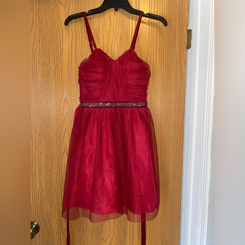 Burgundy formal dress